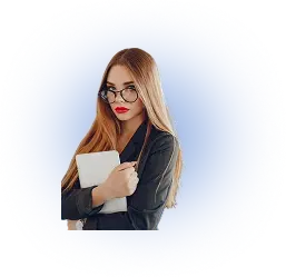 Бізнес-леді з планшетом